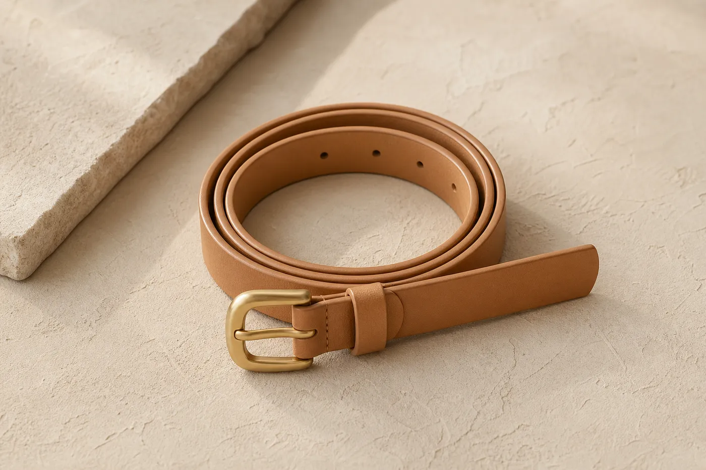 Ceinture Cuir Vegan Fine N°02
