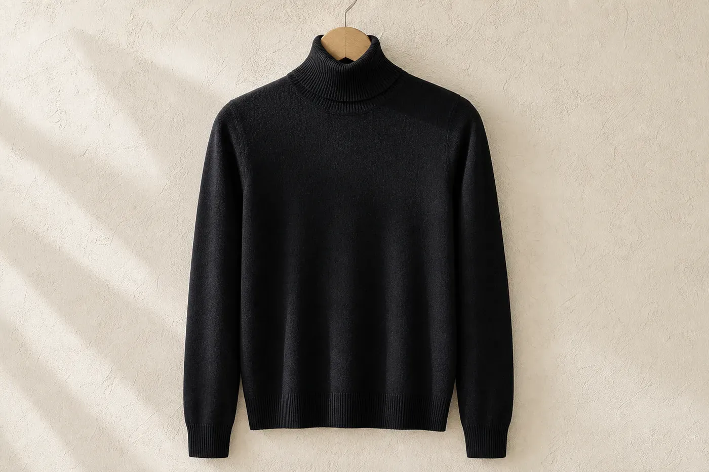 Iconique Pull Col Roulé Mérinos Fin Édition Limitée